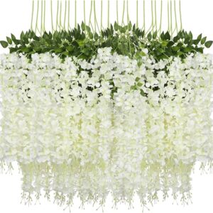 Hanging flowers and leaves